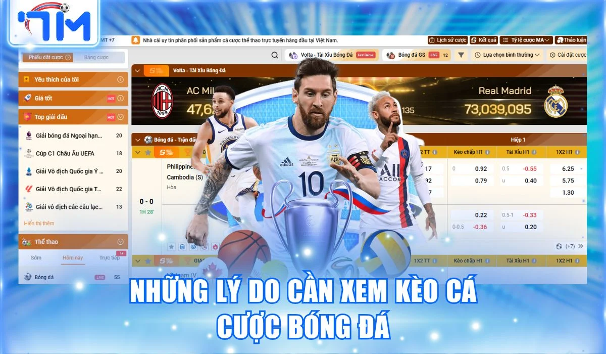 Những lý do cần xem kèo cá cược bóng đá