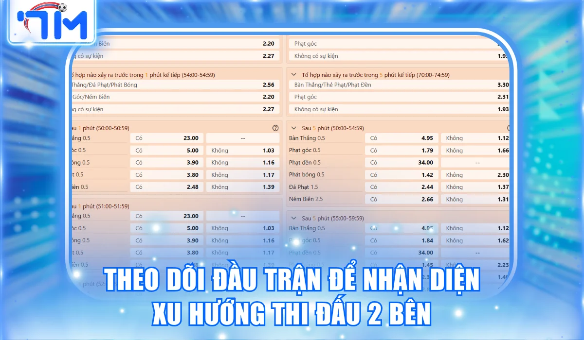 Kèo Rung Là Gì? Các Loại Hình Và Chiến Lược Thắng Từ 7M 3 Theo dõi đầu trận để nhận diện xu hướng thi đấu 2 bên