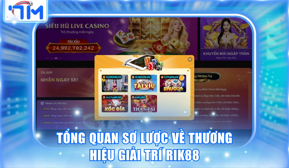 RIK88 | Trang Cược Uy Tín Số 1 Châu Á Thưởng Nạp 100% 1 Tổng quan sơ lược về thương hiệu giải trí RIK88
