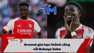 Arsenal gia hạn thành công với Bukayo Saka 3 Arsenal gia hạn thành công với Bukayo Saka